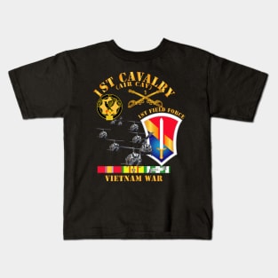 1st Cavalry (Air Cav) - 1st Field Force w SVC Kids T-Shirt